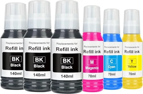 EaseFusion 502 Ink Refill Bottles (6-Bottle Set)
